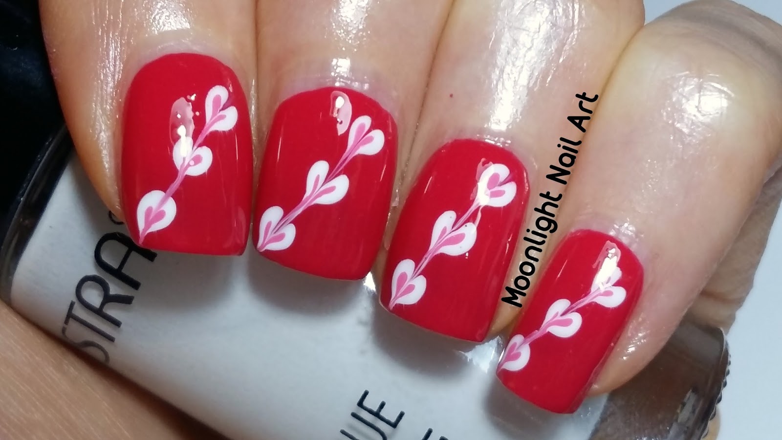 red drag marble nails