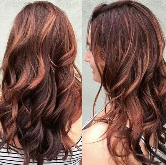 mahogany copper hair color ideas