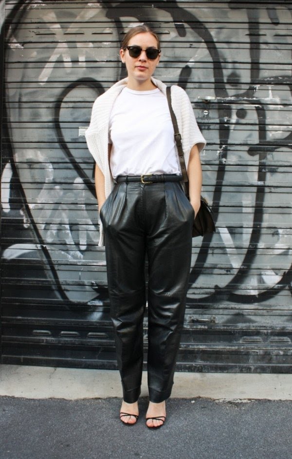 Leather Pants Outfit Ideas