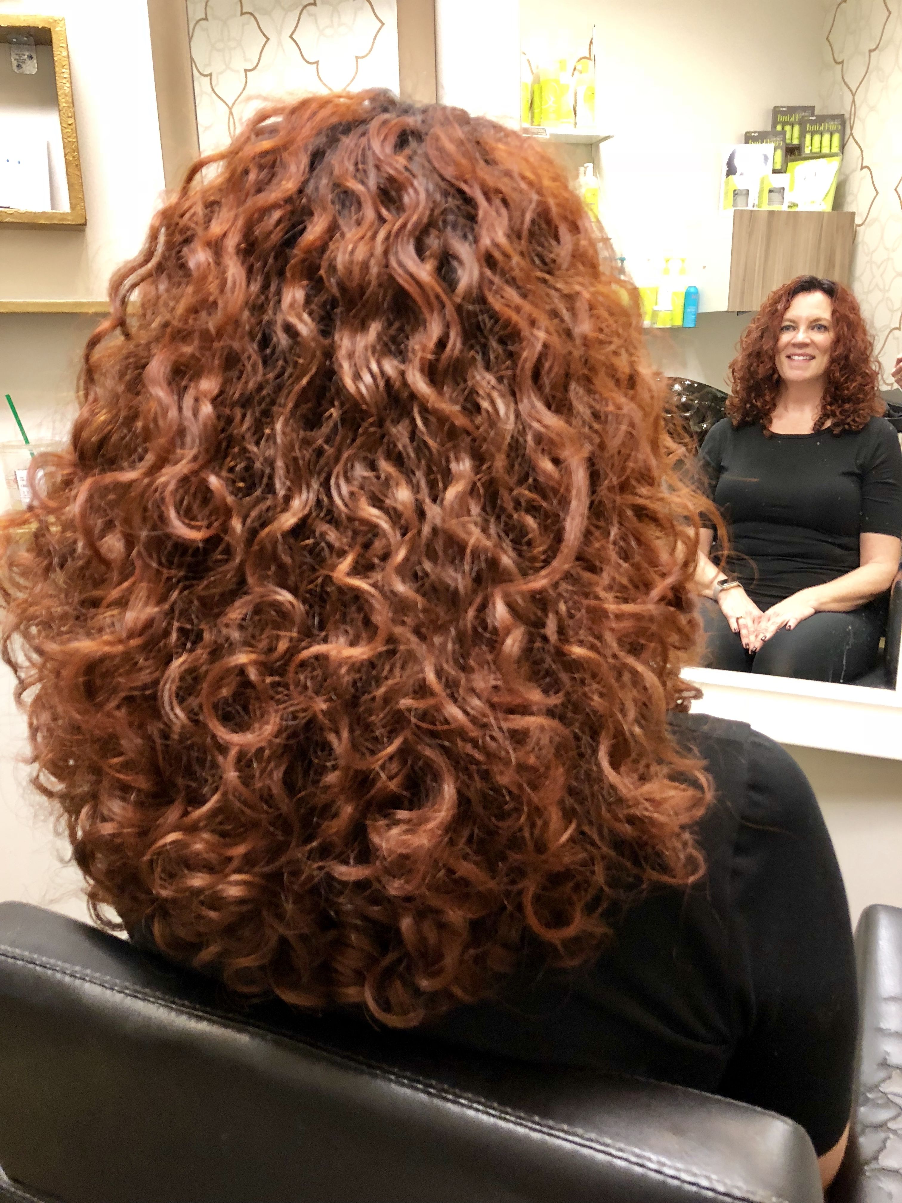 Curly hair color ideas
