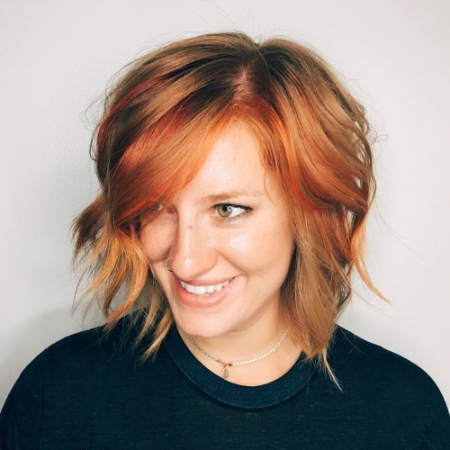 Burnt Orange Hair Color for Women Over 50