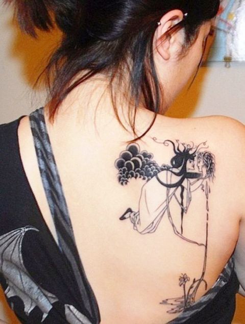 back tattoos for women
