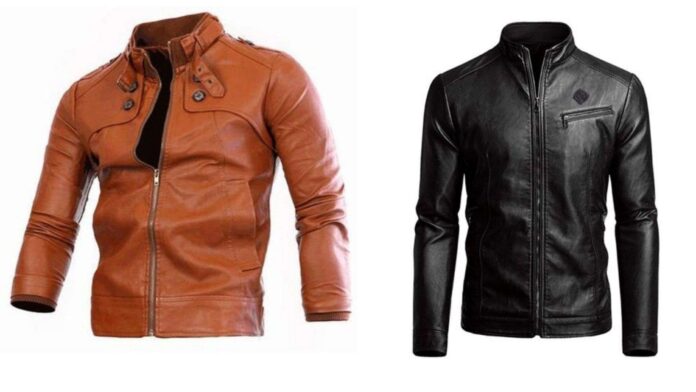 Banner Black or Brown Leather Jacket