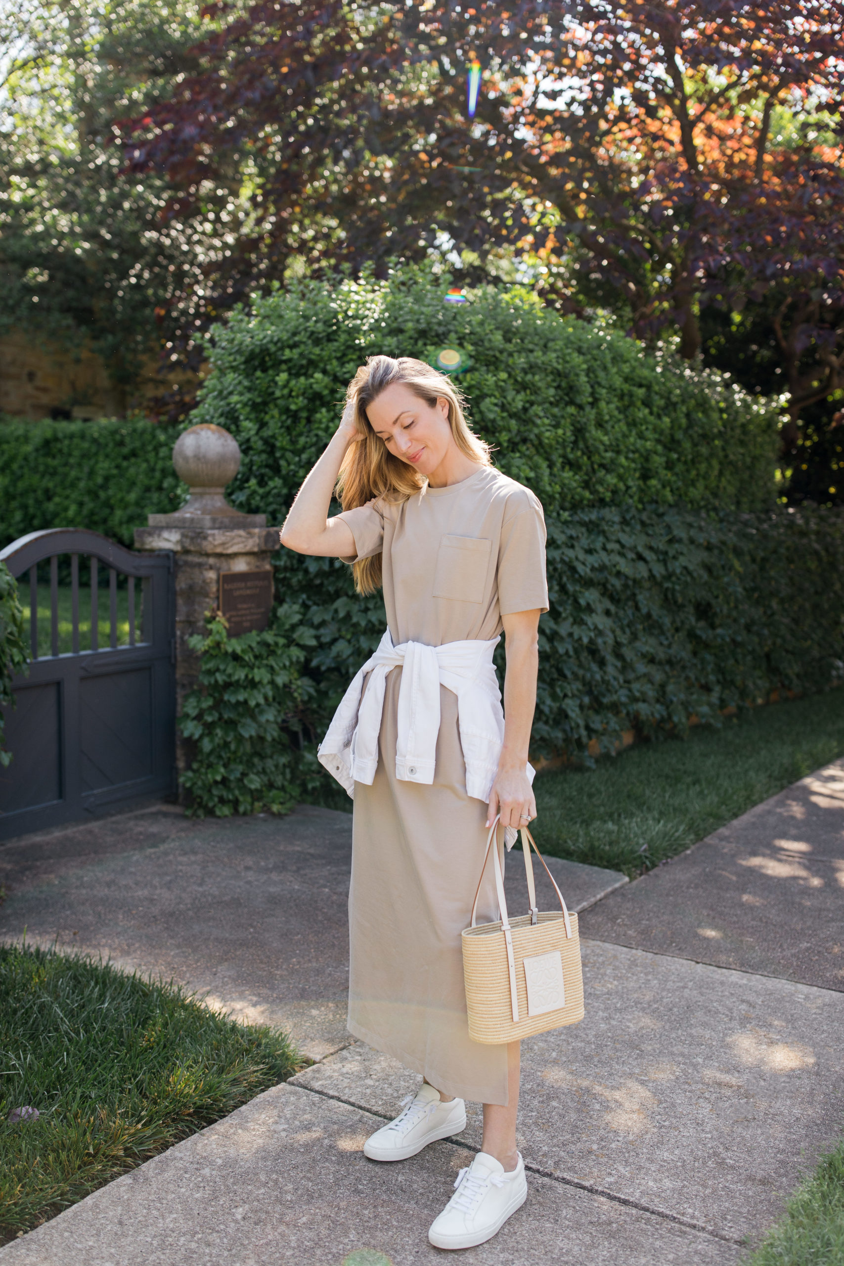 light brown dress outfit ideas