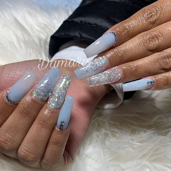 baby blue nail designs