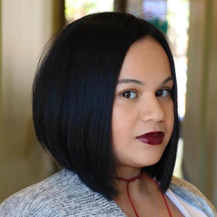 short hairstyles for chubby faces and double chins